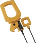 HIOKI 9290-10 - cęgowy przekładnik prądu przemiennego: 1000 A, ciągły 1500 A (przez 5 min), pasmo 20 Hz-5 kHz, przekładnia 10:1,  dokładność amplitudy, fazy ±2,0% w.w., 1,0 deg, Φ=55 mm, szyna 80 na 20 mm, przewód 3 m