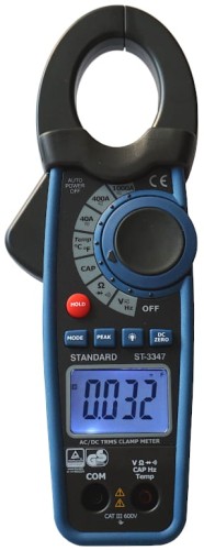 Multimetr cęgowy Standard Instruments ST-3347 mierzy prądy stałe i przemienne do 1000 A. Oferuje firma Labimed Electronics.