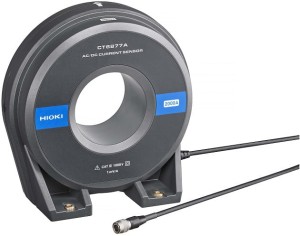 HIOKI CT6877A-1 -  cęgowy, przewlekany czujnik dużych prądów AC/DC: 2000 A, ±3200 A szczyt., pasmo DC-1 MHz, dokładność  ±0,04% w.w., ±0,1°, przekładnia 1 mV/A, otwór 80 mm, przewód 10 m z wtykiem  ME15W 